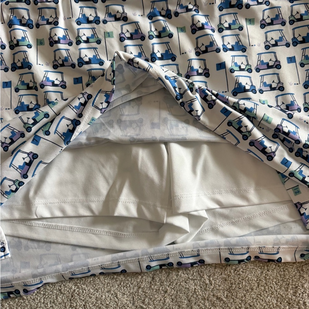 IZOD Golf Cart Skirt/ Skort Blue, Lavender, And Green Size Large - Picture 4 of 6